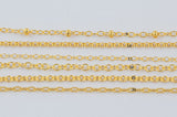 Gold Filled Chain by the Foot - USA Made -Beaded Chain, Satellite Chain, Bar chain, Cable chain, Perfect For Permanent Jewelry - Made in USA