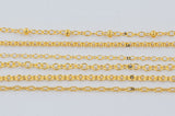 Gold Filled Textured & Satellite Chain by the Foot