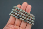 Natural Yooperlite Bracelet Round Size 6mm and 8mm Handmade In USA Natural Gemstone Crystal Bracelets Handmade Jewelry approx. 7"
