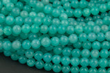 Natural Peruvian Amazonite Round sizes 8mm - In Full 15.5 Strand- High Quality AAA Quality Smooth Gemstone Beads