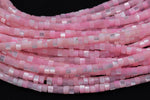 Pink Mother of Pearl 4mm Heishi Beads 15.5" Strand Shell Beads