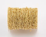 14k Gold Plated Paperclip Chains - Tarnish Resistant Popular Paperclip sizes and figaro chain - Sold by the yard