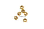 14Kt Solid Gold- Seamless Round Beads- USA made