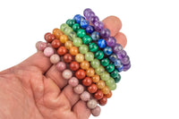 Rainbow Series- Natural Gemstone Bracelets- Hand Made in the USA