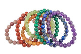 Rainbow Series- Natural Gemstone Bracelets- Hand Made in the USA