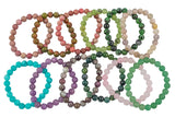 Heart Series- Natural Gemstone Bracelets- Hand Made in the USA