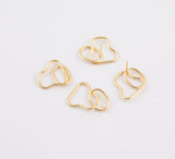 Earring findings chain style 16x23mm earring finding earring components gold plated