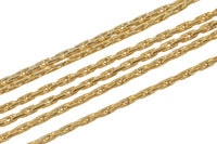 14K Gold Filled Snake Chain 0.75mm Made in USA 1 Foot of 0.7 mm 14K Gold Filled Bulk Snake Chain- USA Made Permanent Jewelry Chain