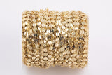 14k Gold PVD Ion Plated Coin Sequin Chain Chains 4mm 6mm - Tarnish Resistant - Sold by the yard