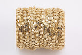 14k Gold PVD Ion Plated Coin Sequin Chain Chains 4mm 6mm - Tarnish Resistant - Sold by the yard