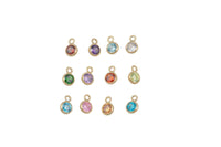 3mm Rose Gold Filled Connectors 14/20- Add-On Birthstone Made in USA Real 14k Gold Filled Charm and Connector