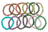 Heart Series- Natural Gemstone Bracelets- Hand Made in the USA