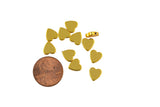 8pc 18K Gold Heart Bead- 8 pieces per Order- 8mm