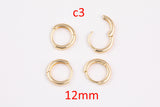4pc Gold Filled Earring Hoops Lever Back one touch w/ open link Lever Hoop earring Nickel free Lead Free for Earring Charm Making Findings