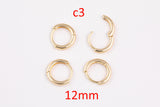 4pc Gold Filled Earring Hoops Lever Back one touch w/ open link Lever Hoop earring Nickel free Lead Free for Earring Charm Making Findings