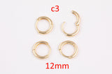 4pc Gold Filled Earring Hoops Lever Back one touch w/ open link Lever Hoop earring Nickel free Lead Free for Earring Charm Making Findings