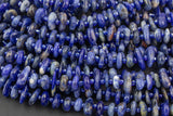 Natural Sodalite Smooth Freeform Roundel Chip Beads 15.5" Strand