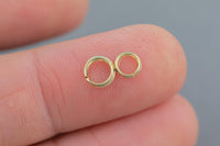 Gold Filled 5mm 6mm 7mm Round Split Ring- 14/20 Gold FIlled- USA Made- 4-8 Pieces per order- Spring Ring