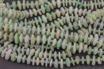 Natural Jade Smooth Freeform Roundel Chip Beads 15.5" Strand