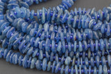 Natural Kyanite Smooth Freeform Roundel Chip Beads 15.5" Strand