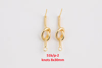 4pcs 14k Gold Earring Stud Findings Earrings stud findings clip on earring findings