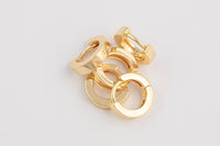 4 pcs 18kt Gold Filled Huggie Earrings Thick 12.5x3mm One Touch Lever Simple round hoop earring Huggies Earring Gift for Minimalist Huggies