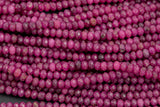 Natural Ruby High Quality in Diamond Cut Faceted Roundel, 2x4mm - Full 15.5 Inch Strand-Full Strand 15.5 inch Strand