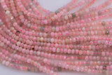 Natural Beryl Morganite Aquamarine High Quality in Diamond Cut Faceted Roundel, 3mm - Full 15.5 Inch Strand-Full Strand 15.5 inch Strand