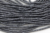 Natural Terra Hertz High Quality in Diamond Cut Faceted Roundel, 3mm - Full 15.5 Inch Strand-Full Strand 15.5 inch Strand