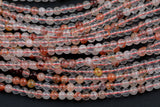 Natural Strawberry Quartz 4mm Beads 15.5" Strand