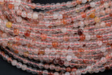 Natural Strawberry Quartz 4mm Beads 15.5" Strand