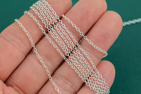 2.0mm Sterling silver Round Cable Chain