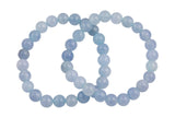 Aquamarine Jade Bracelet Stretchy String Bracelet Natural Gemstone Crystal Bracelets Pre-charged Handmade Jewelry Bracelet Crystal Bracelet