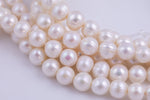 11-12mm Jumbo Large Hole Freshwater Pearl, 7.5 Inch Strand- A Quality Big Hole Beads