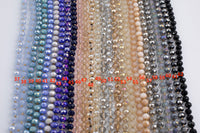 NEW BATCH!! Knotted crystal necklaces. Extra Long Hand-Knotted Crystal- Approximately 36-39 Inches Long- 8mm- Long Necklace