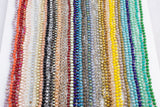 NEW COLORS! 6mm- Single Wrap Knotted crystal necklaces. Long Hand-Knotted Crystal- 36inches long! - Long Necklace