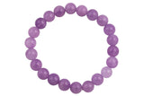 Pink Amethyst 8mm Round Stretchy String Oval Bracelet Natural Crystal Gemstone Bracelets - Gemstone Bracelets Handmade Jewelry Bracelet