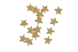 6mm 8mm Gold Plated Star SOLID BRASS Bead- 10 pieces per Order