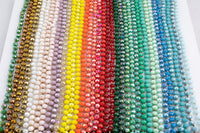 NEW BATCH!! Knotted crystal necklaces. Extra Long Hand-Knotted Crystal- Approximately 36-39 Inches Long- 8mm- Long Necklace