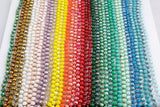 NEW BATCH!! Knotted crystal necklaces. Extra Long Hand-Knotted Crystal- Approximately 36-39 Inches Long- 8mm- Long Necklace