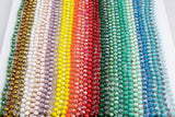 NEW BATCH!! Knotted crystal necklaces. Extra Long Hand-Knotted Crystal- Approximately 36-39 Inches Long- 8mm- Long Necklace