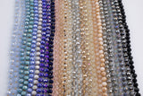 NEW BATCH!! Knotted crystal necklaces. Extra Long Hand-Knotted Crystal- Approximately 36-39 Inches Long- 8mm- Long Necklace