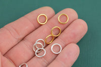 6 Pieces Heavy Closed Ring 1.2mm thick Ring size PEWTER Toggles 10mm 1374-8190