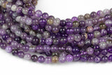 Natural AMETHYST Gemstone Beads Round 6mm, 8mm, 10mm- In full 15.5 Strand Smooth Gemstone Beads