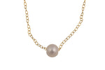 6mm Large hole pearl- High Quality Round Freshwater Pearl- 1 pc