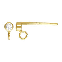 Stud Gold Filled Earring- Gold Filled Stud Earring, 14k Gold Filled, Made in USA, Tiny Gold Earring- 2 pcs
