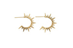 2pc 14kt Gold Filled Earrings Stud Sunburst Earrings- 2 pcs Per prder- 18mm Earring