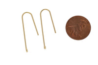 2 pc 18k Earring Ear wire Finding - 30mm