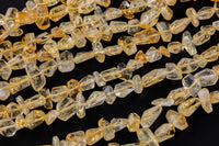 Natural Citrine High Quality in Center Drilled Nuggets- Full 15.5 Inch Strand