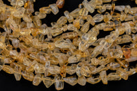 Natural Citrine High Quality in Center Drilled Nuggets- Full 15.5 Inch Strand